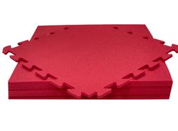 М`яка підлога пазл 48х48х1 см Червона